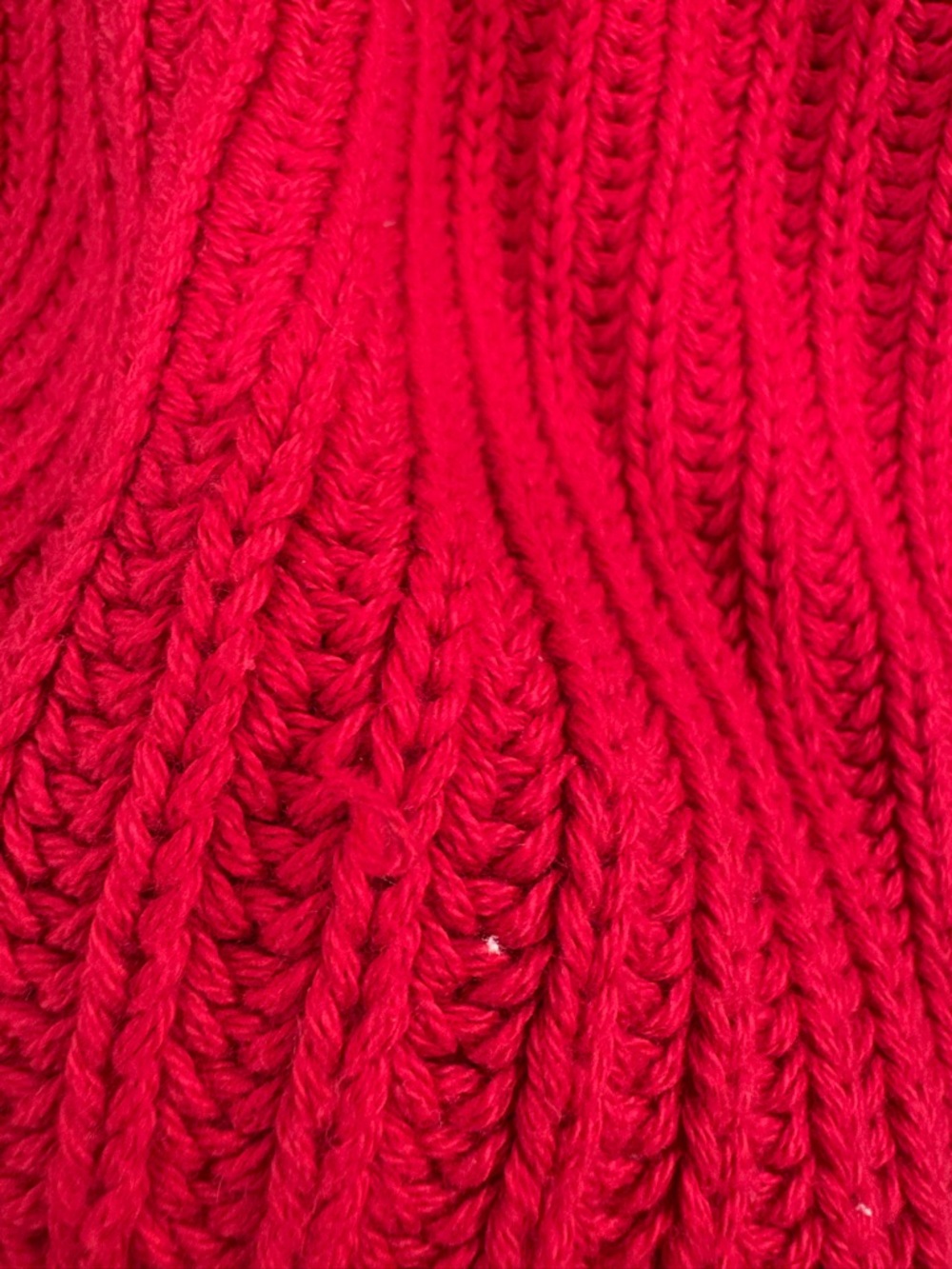 J.Crew Knit Heritage Cotton Fisherman Crewneck Sweater in Racing Red Sz Medium - Picture 14 of 16